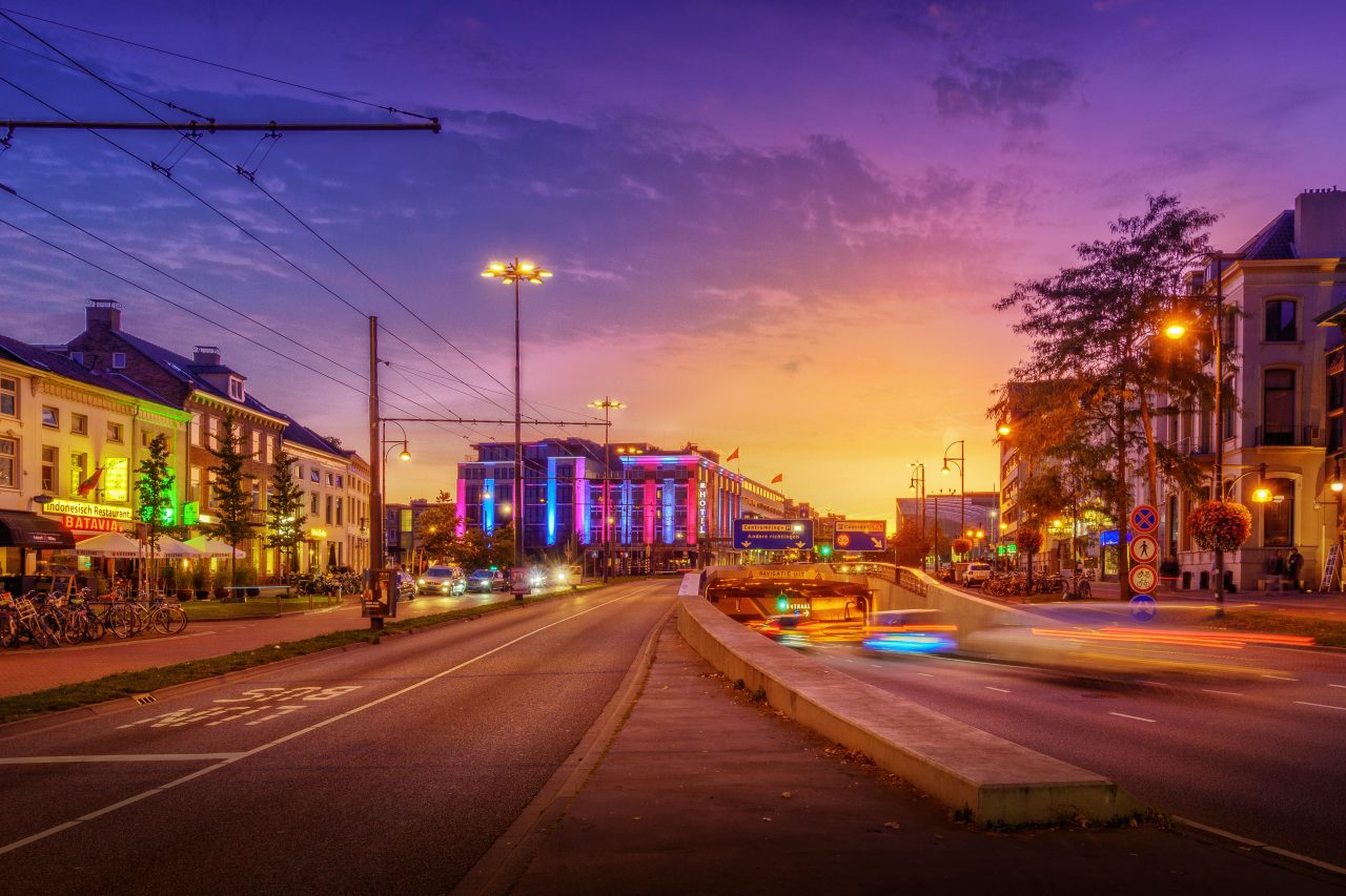 Center of arnhem by dusk
